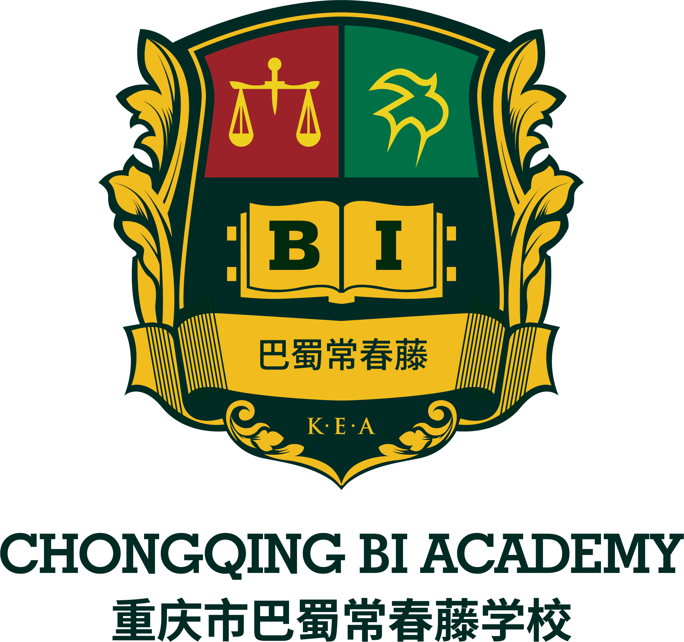 重庆巴蜀常春藤学校校徽